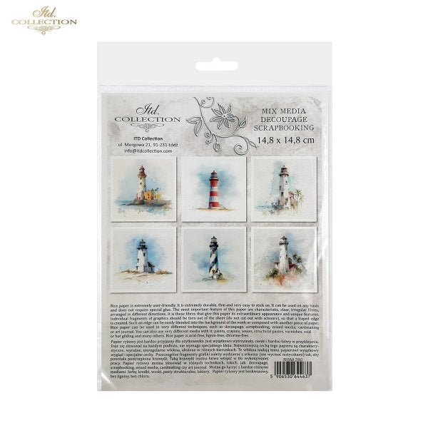 Decoupage Rice Paper Mini Set - Lighthouse