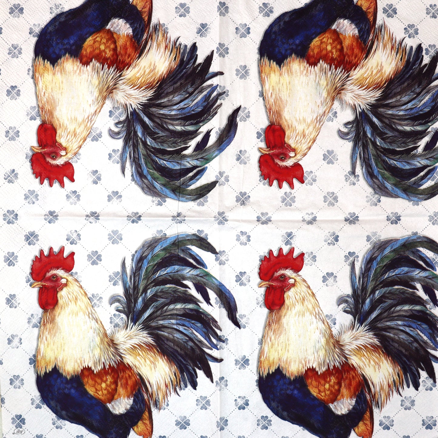 Decoupage napkins 6.5" - Albert Rooster