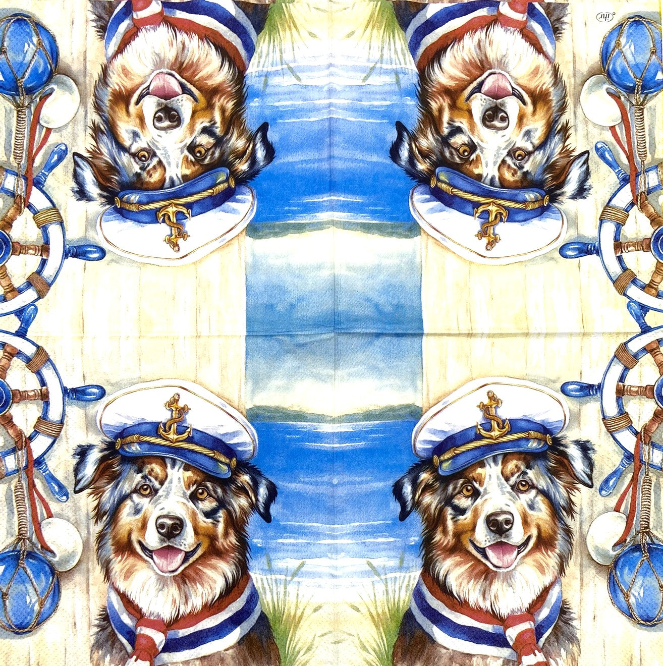 Decoupage napkins 6.5" (2pcs)- Captain Jack