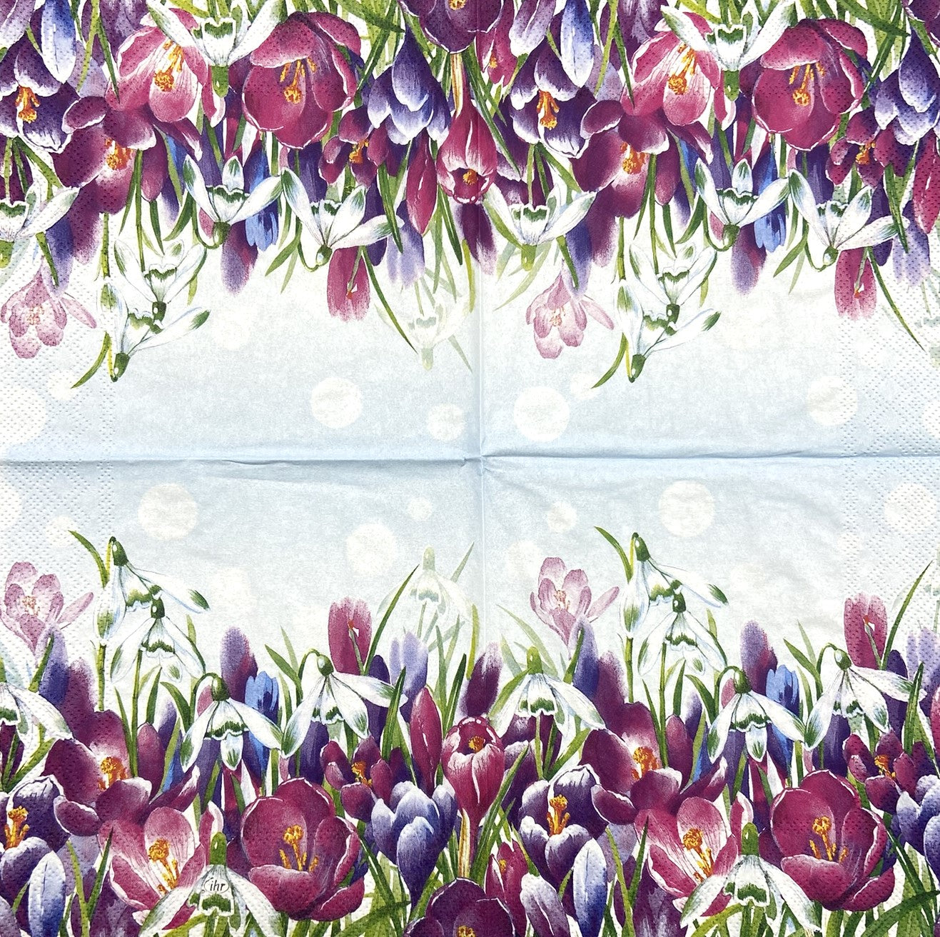 Decoupage napkins 6.5" (2pcs)- Crocus