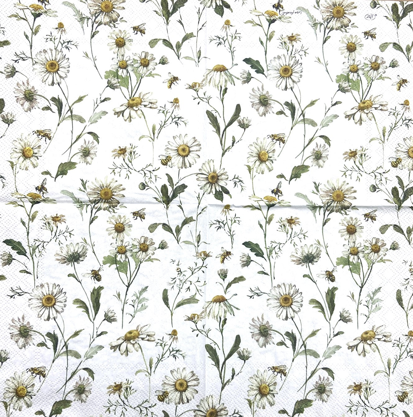 Decoupage napkins 6.5" (2pcs)- Daisies