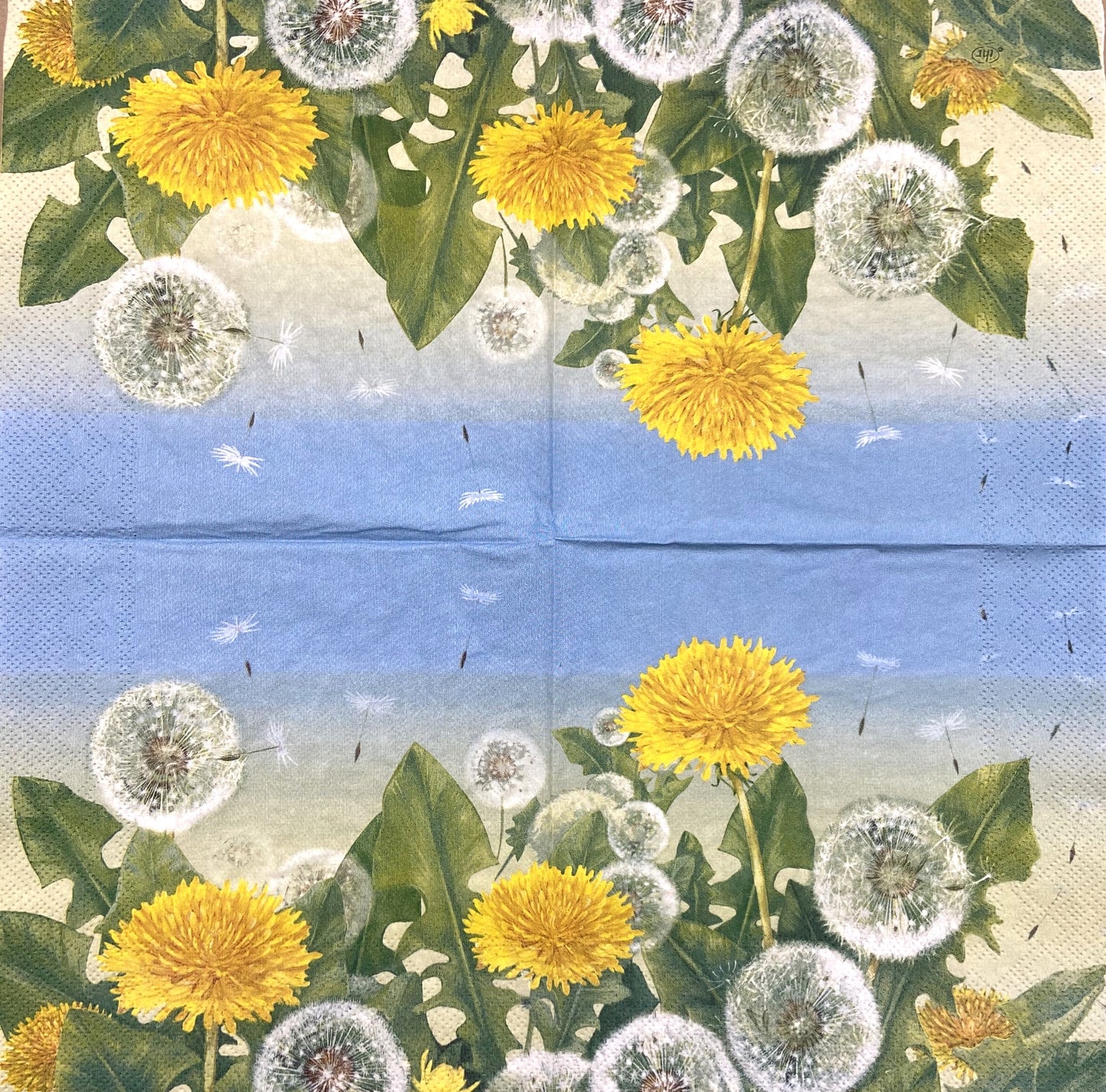 Decoupage napkins 6.5" (2pcs)- Dandelion Meadow