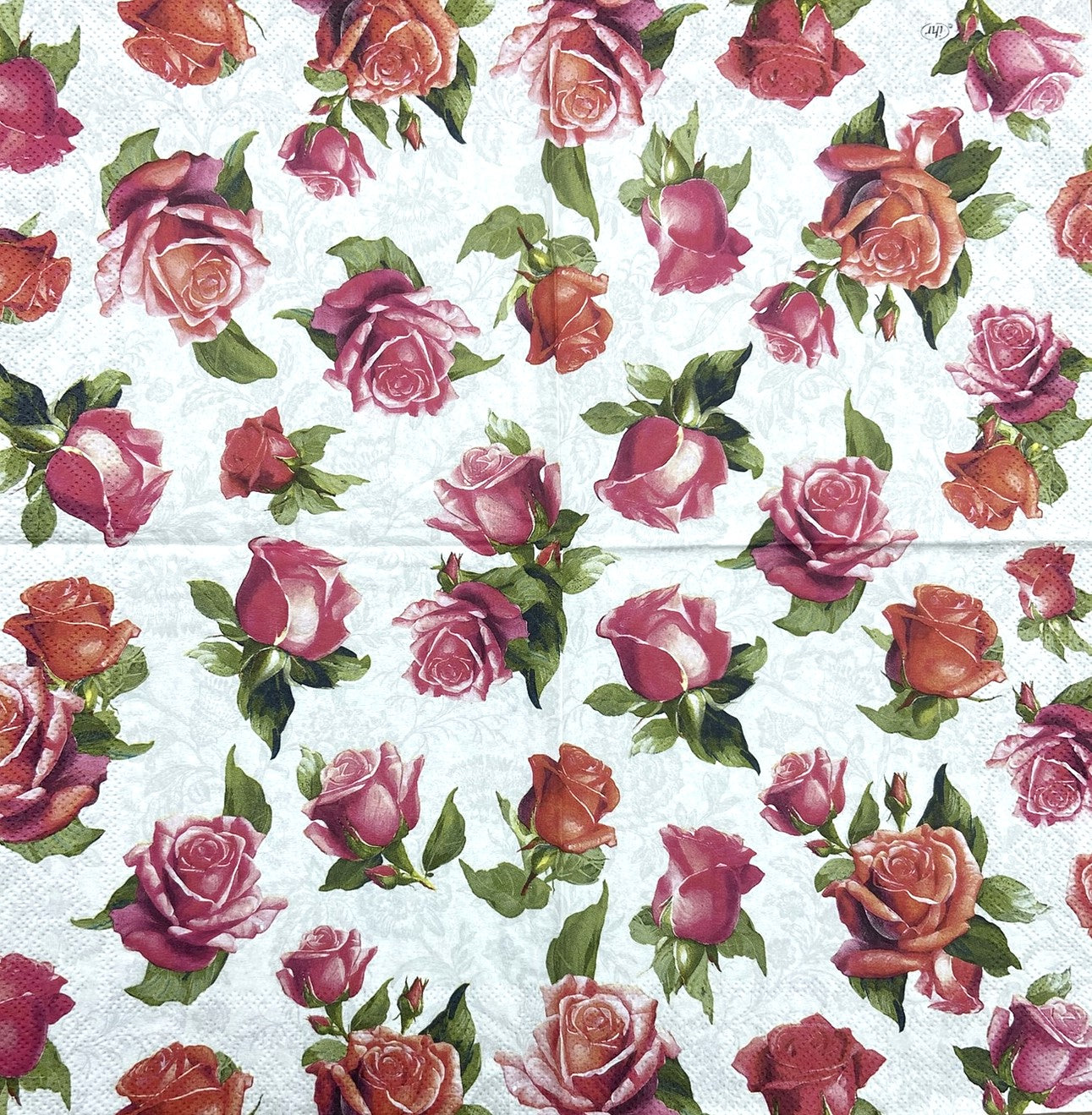 Decoupage napkins 6.5" (2pcs)- Elegant Roses