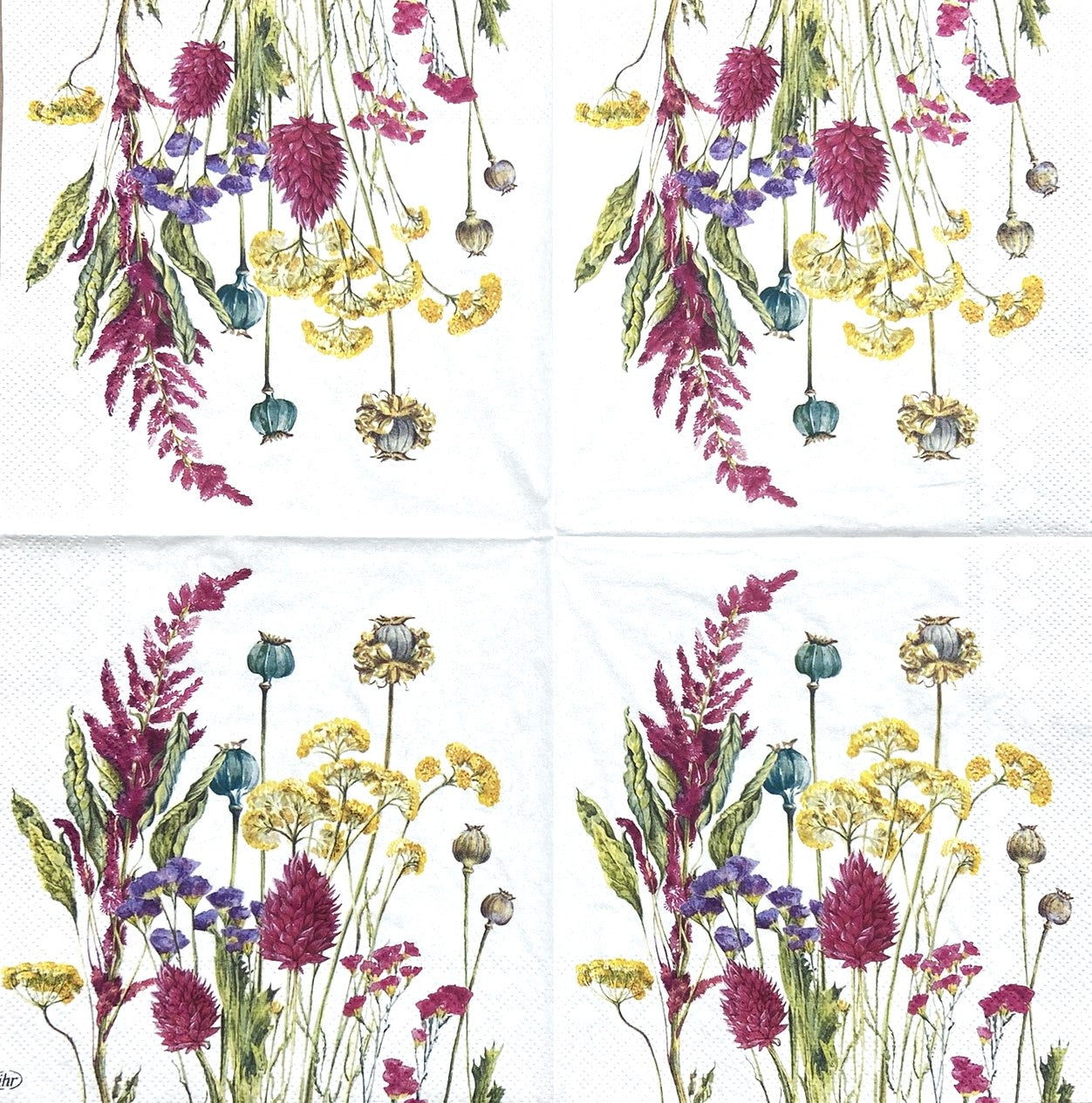 Decoupage napkins 6.5" (2pcs)- Evergreen