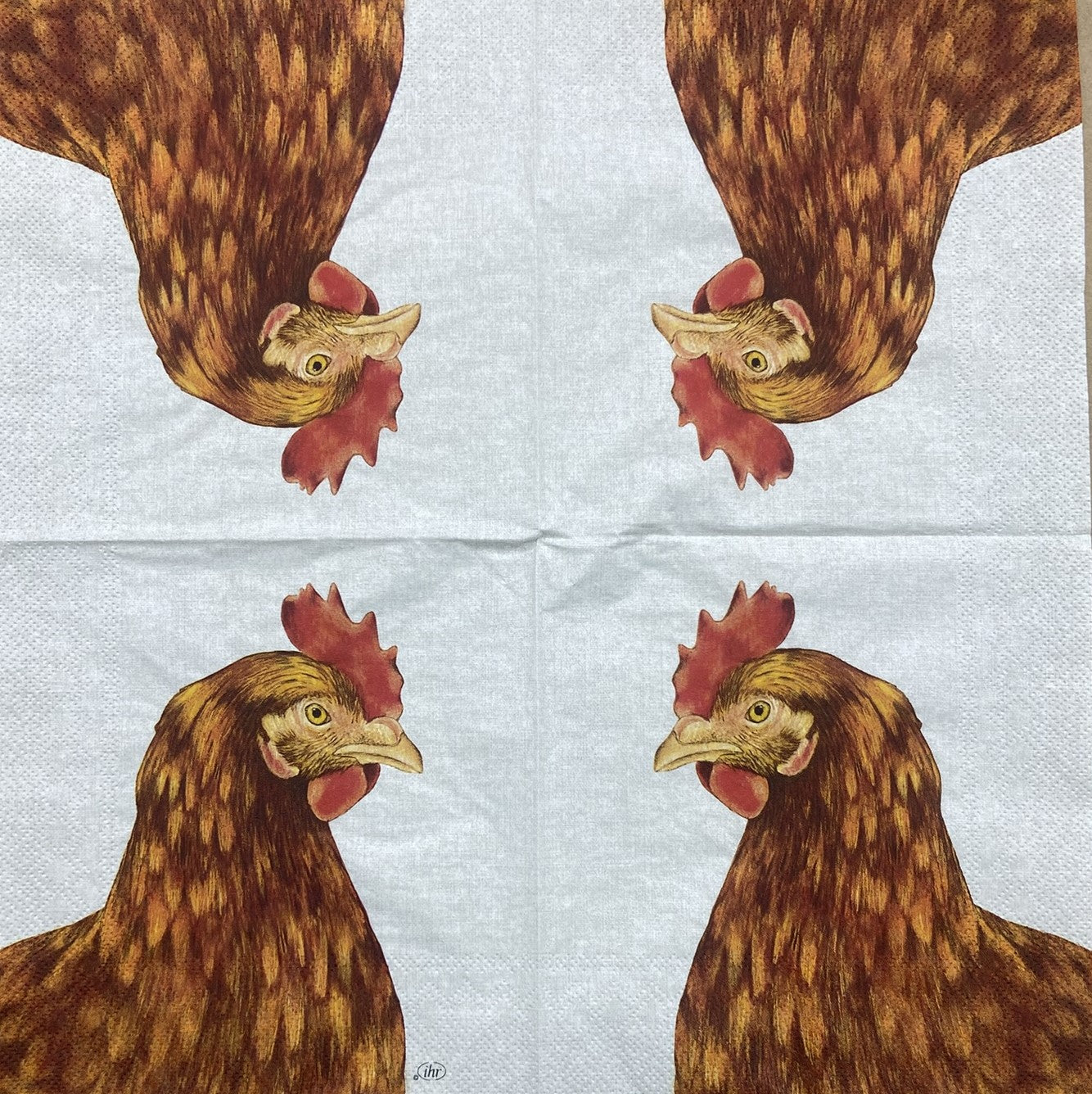 Decoupage napkins 6.5" (2pcs)- Farm Hen