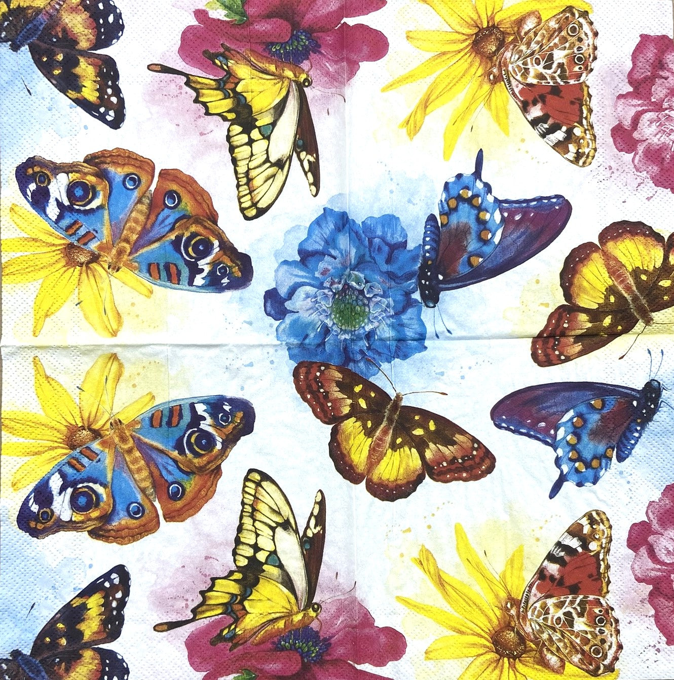 Decoupage napkins 6.5" (2pcs)- Garden Beauties