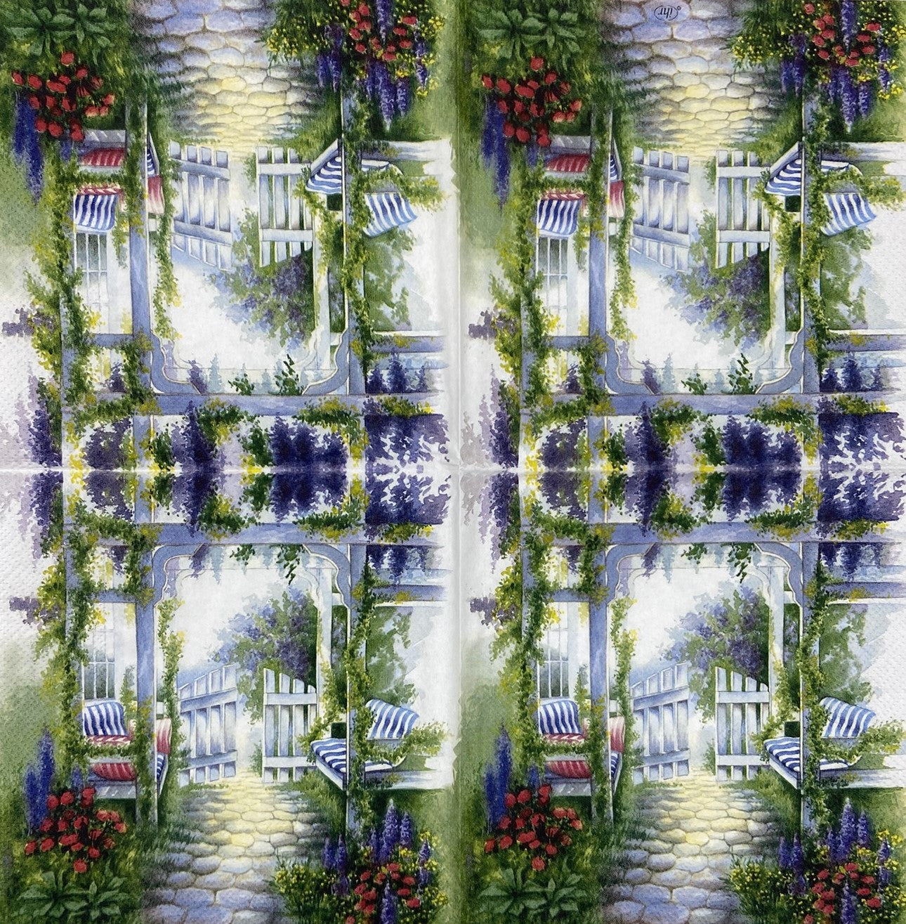 Decoupage napkins 6.5" (2pcs)- Garden Idyll