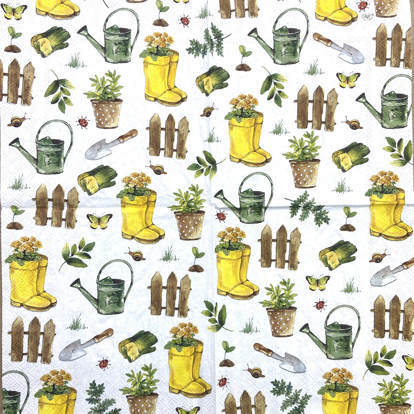 Decoupage napkins 6.5" (2pcs)- Gardening