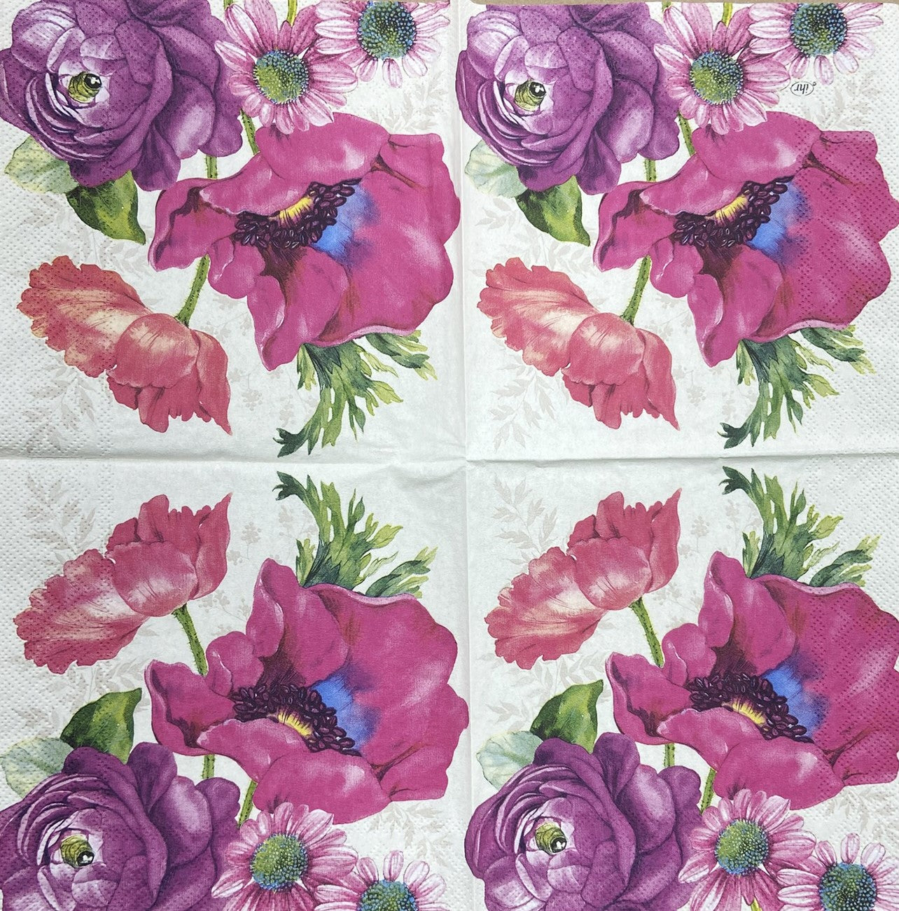 Decoupage napkins 6.5" (2pcs)- Joleen