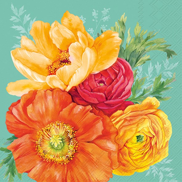 Decoupage Napkin Bundle - Big Bold Florals