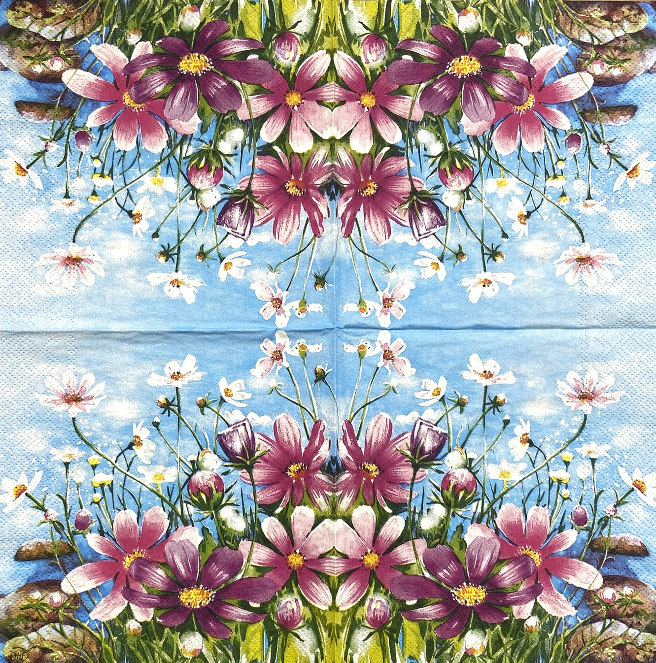 Decoupage napkins 6.5" (2pcs)- Katy