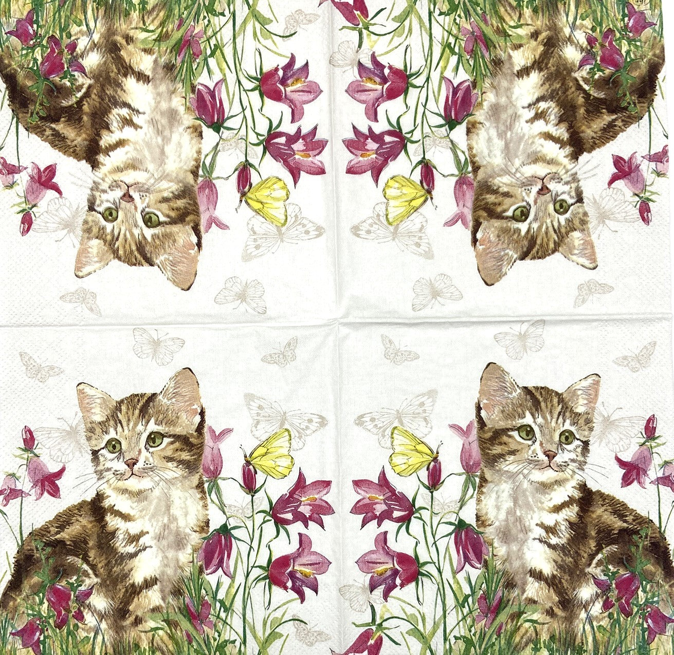 Decoupage napkins 6.5" (2pcs)- Minka kitten