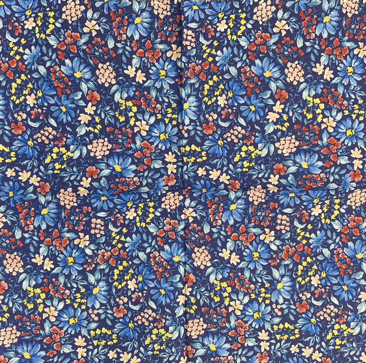 Decoupage napkins 6.5" (2pcs)- Nina Blue