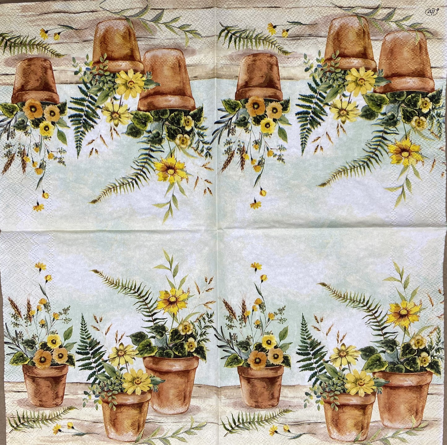 Decoupage napkins 6.5" (2pcs)- Plant in Pots