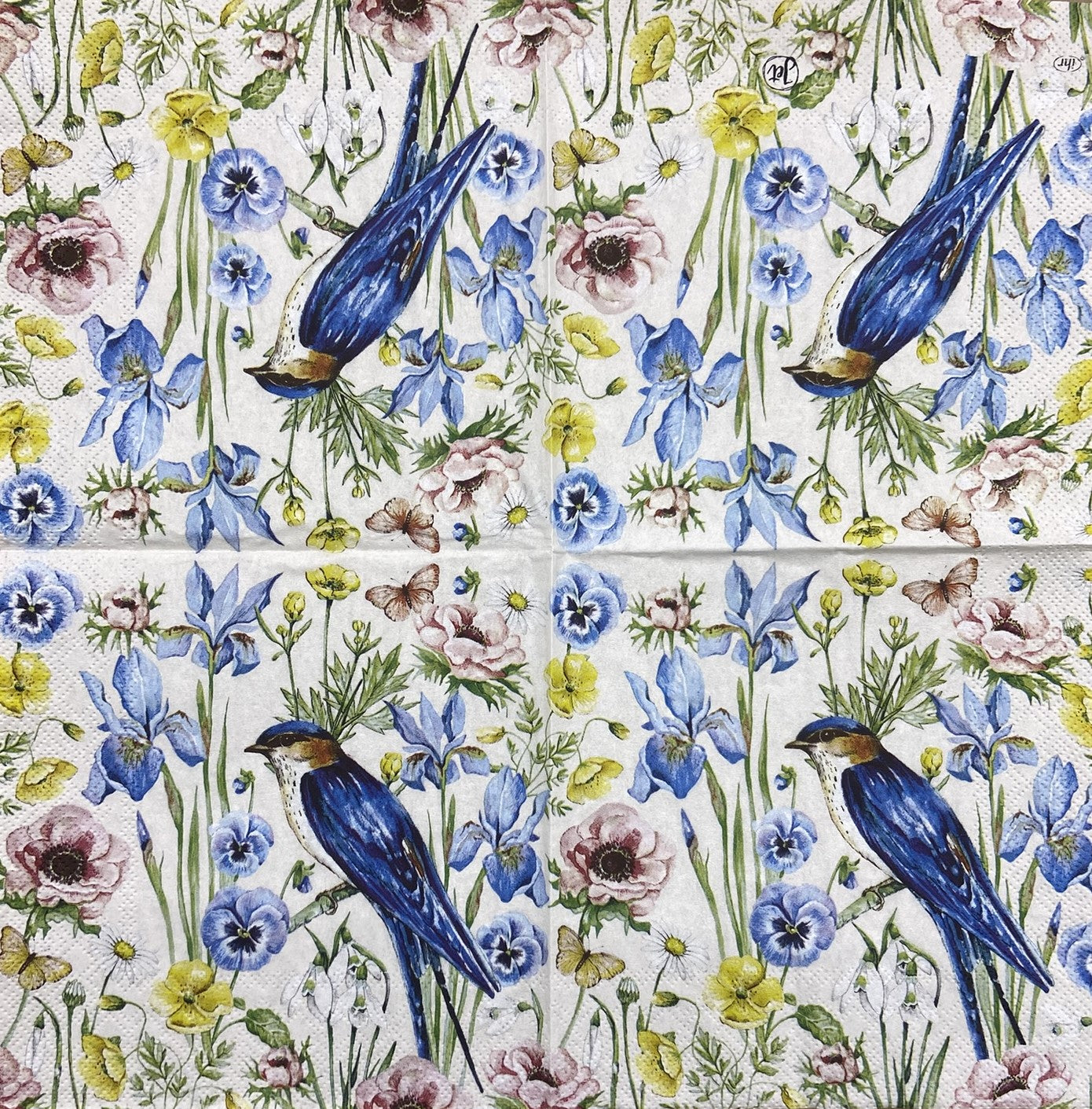 Decoupage napkins 6.5" (2pcs)- Spring Blooms