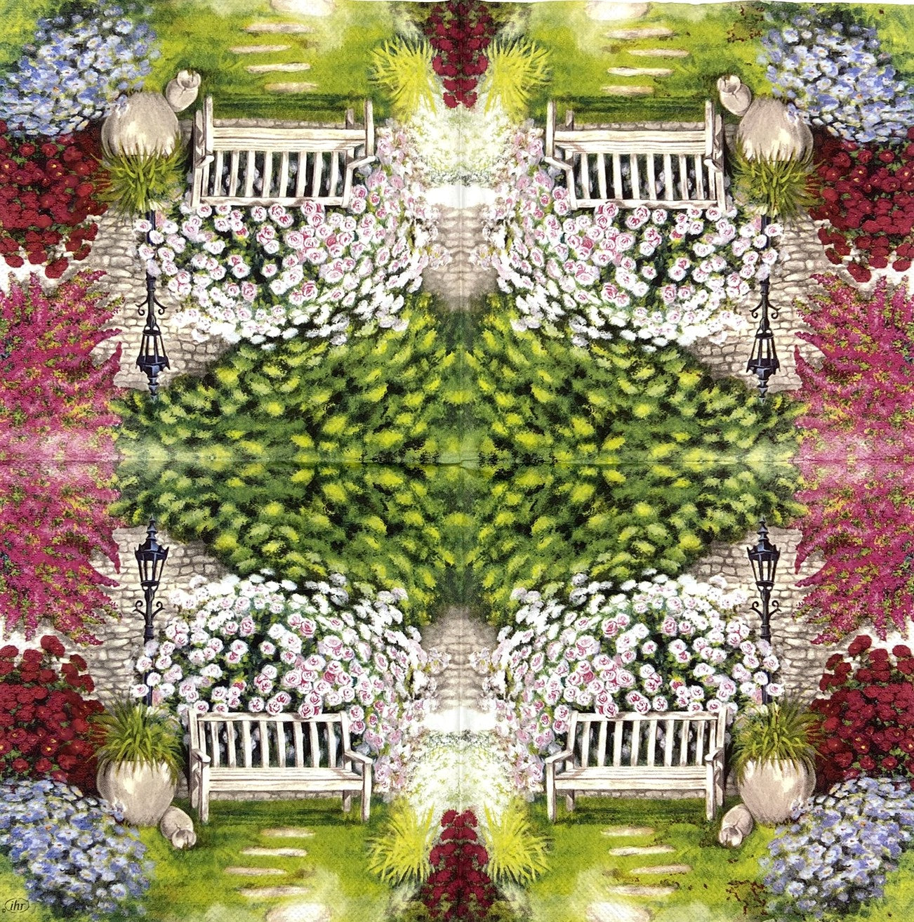 Decoupage napkins 6.5" (2pcs)- Your Garden