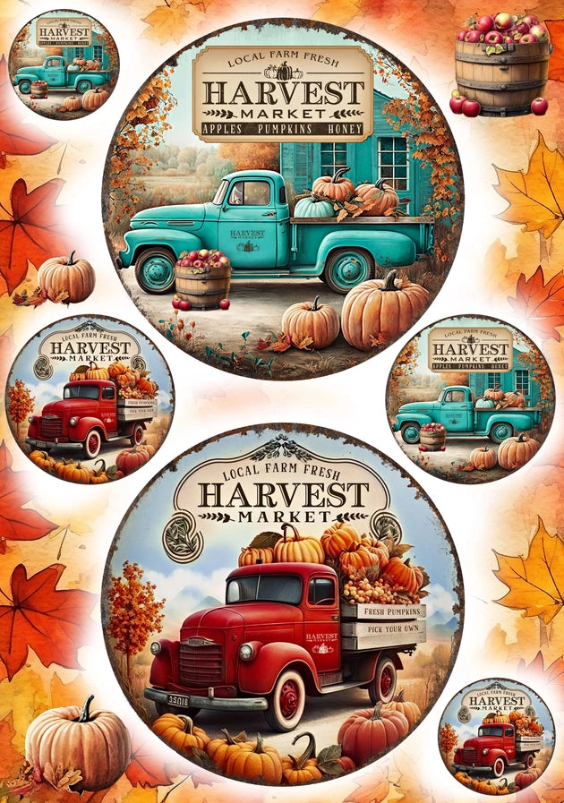 European Excellency Decoupage Rice Paper A4 - Harvest Market