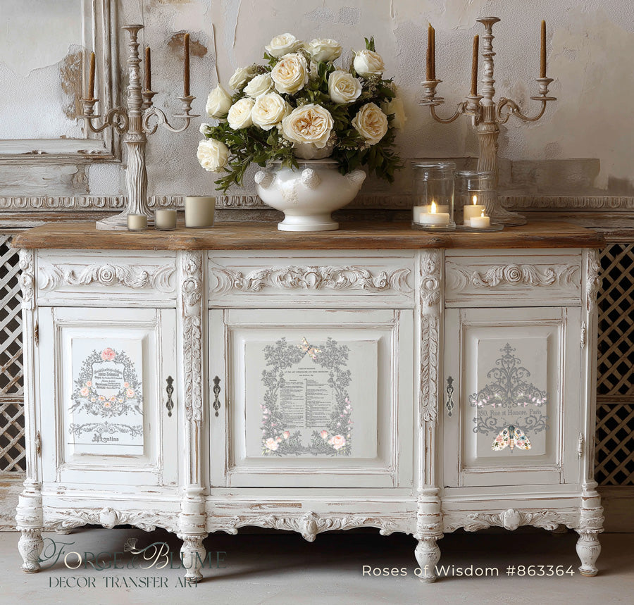 Hokus Pokus Medium Transfers - Roses of Wisdom