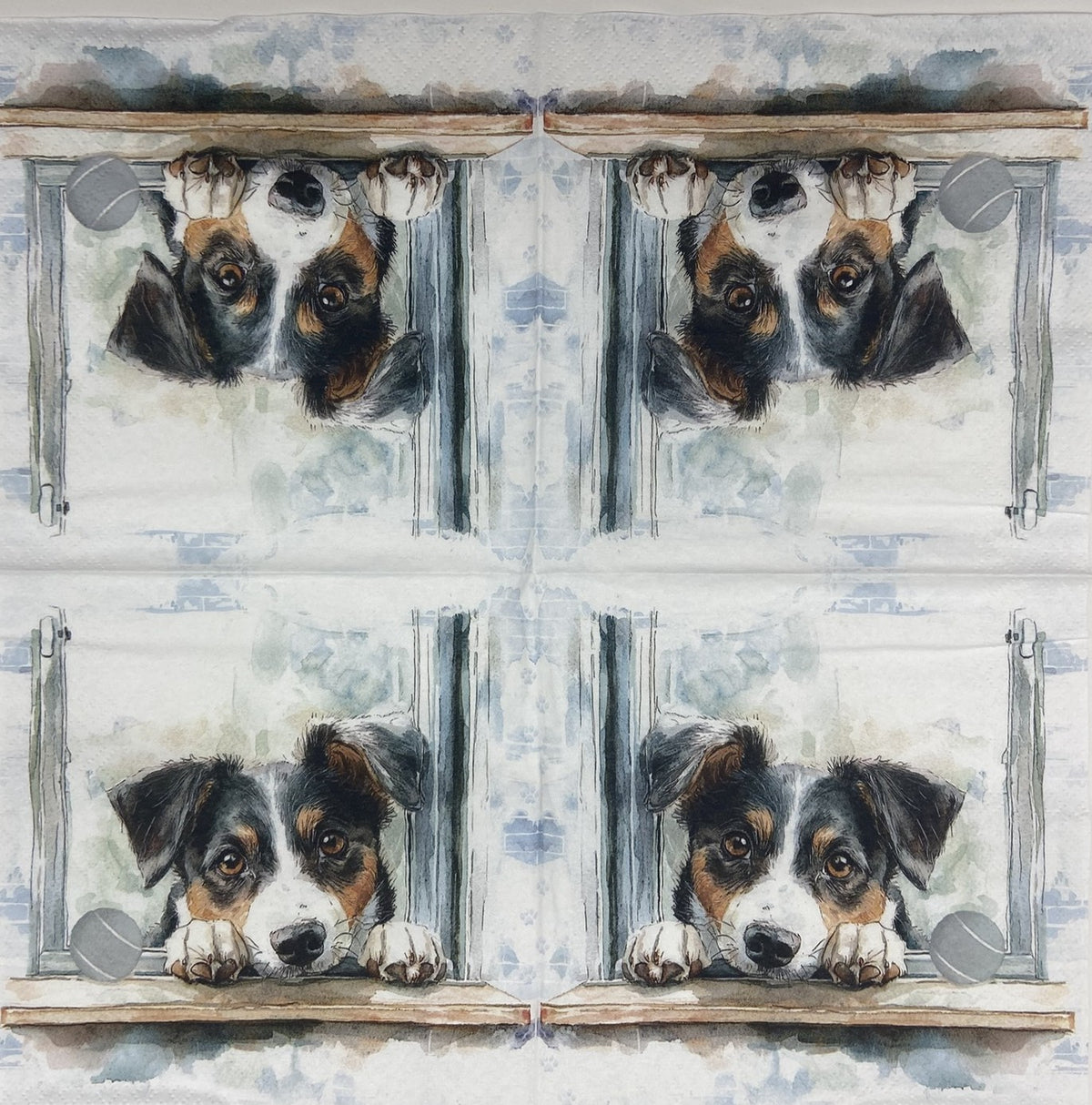 Servilletas para decoupage de 6,5" (2 unidades) - Diseño de muñeco de nieve
