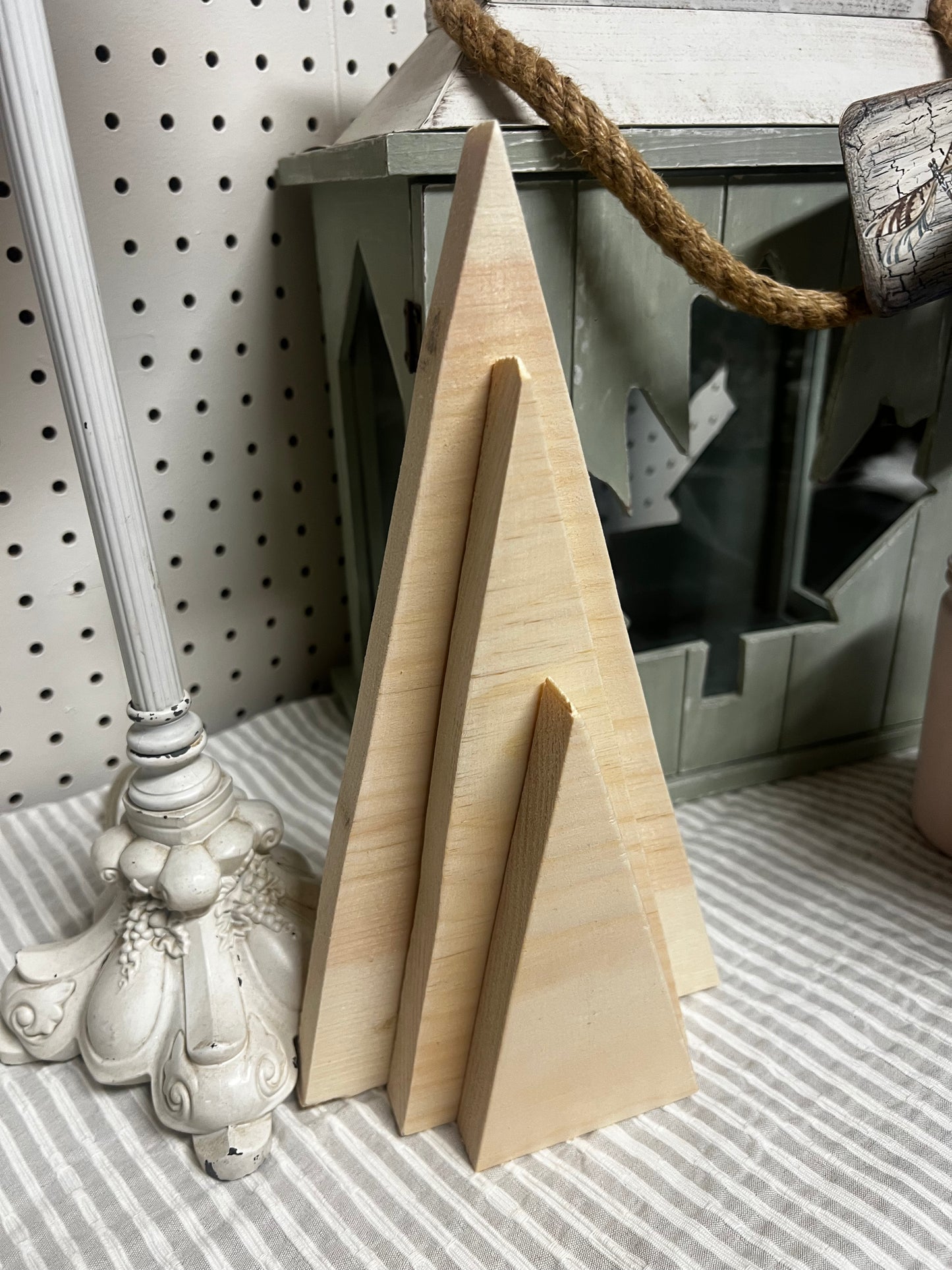 Wooden Blank Tree Trio