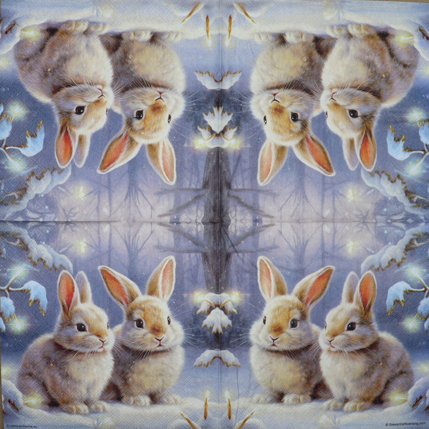 Decoupage Napkins 6.5" (2pcs)- Welcome Winter