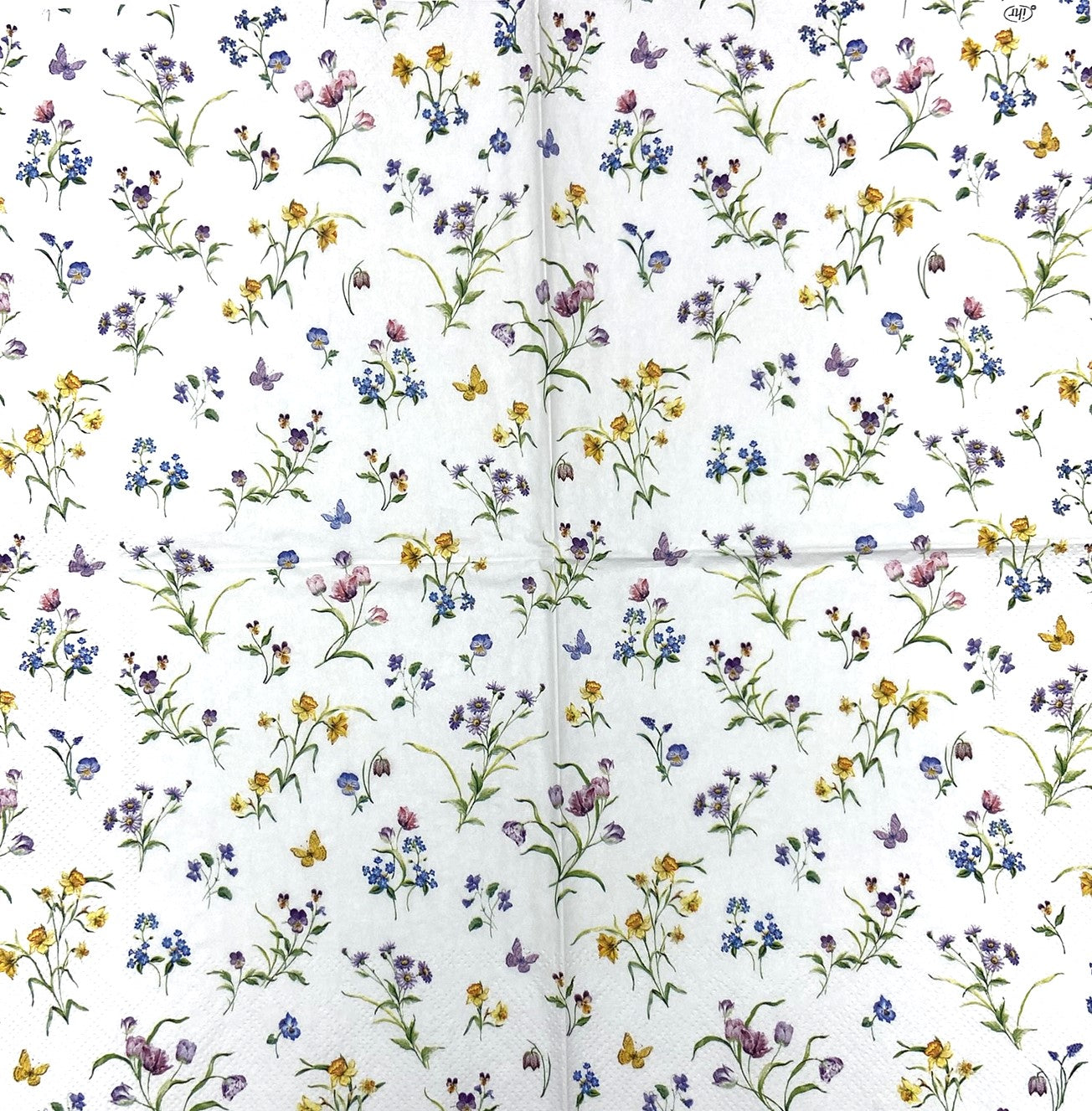 Decoupage napkins 6.5" (2pcs)- Easter Flowers