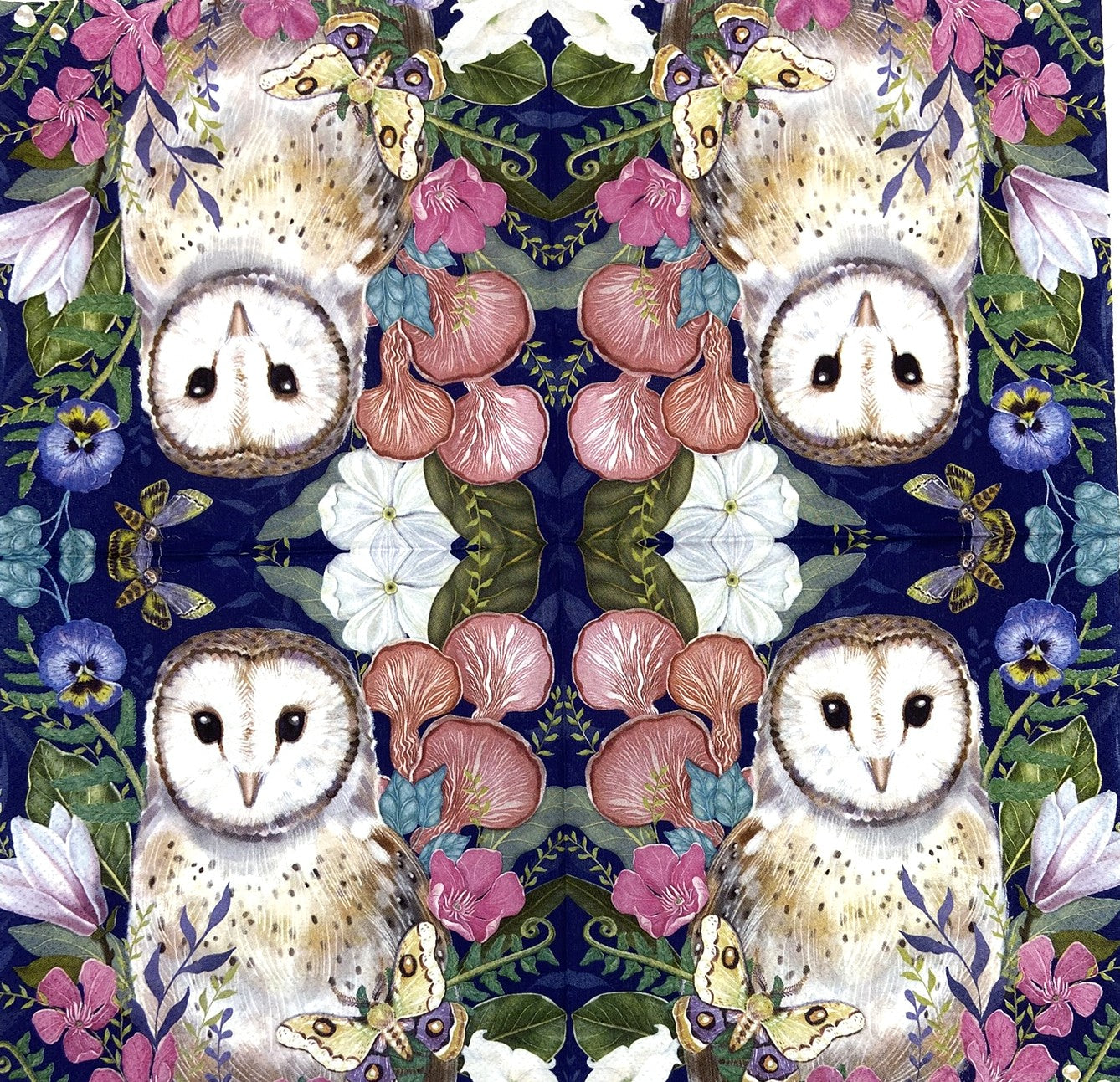 Decoupage Napkins, Lunch 6.5" (2pcs)- Floral Barn Owl