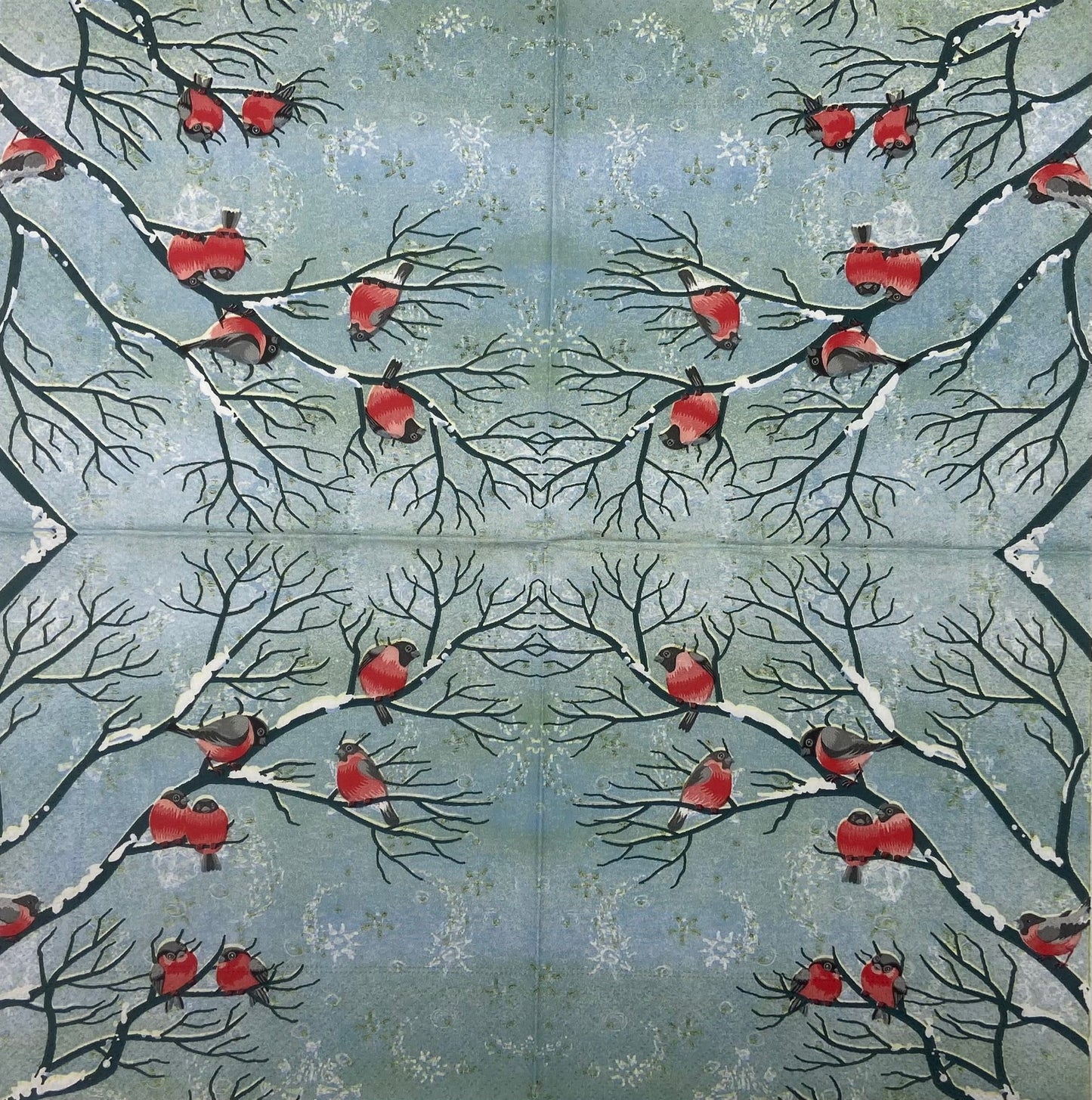 Decoupage Napkins 6.5" (2pcs)- Winter Birds