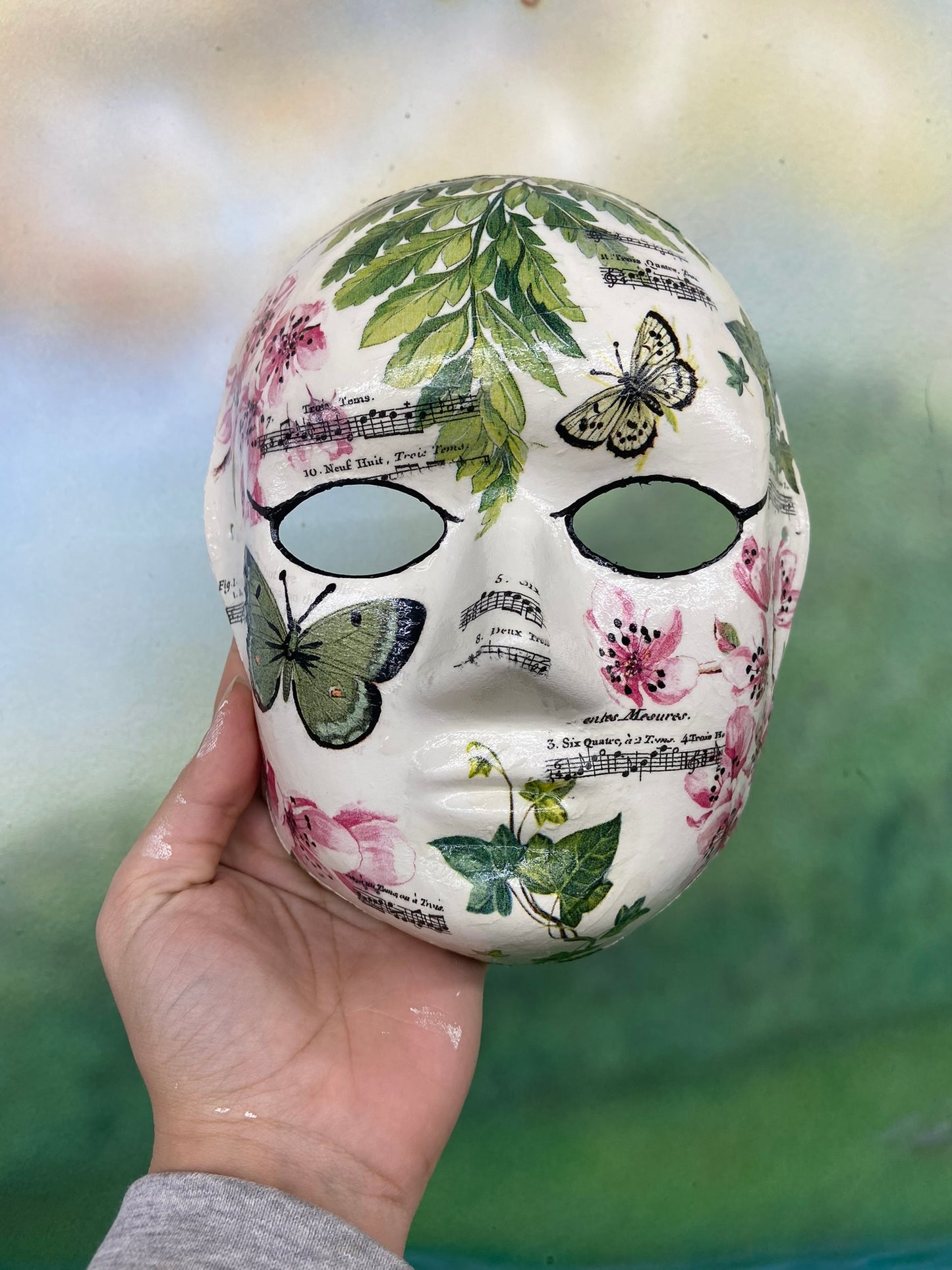 White Mache Mask - 2pcs