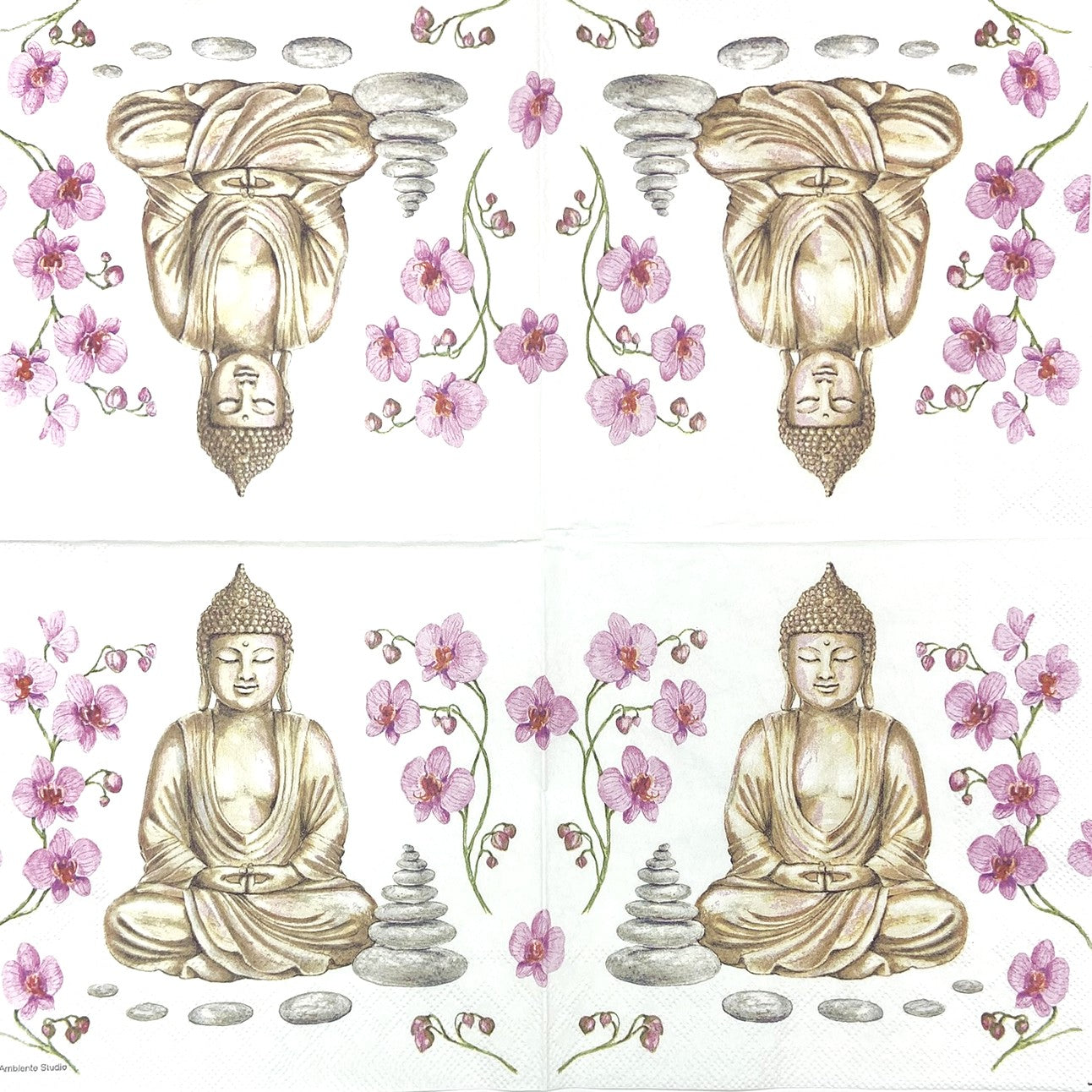 Servilletas para decoupage de 6,5" (2 unidades) - Diseño de muñeco de nieve