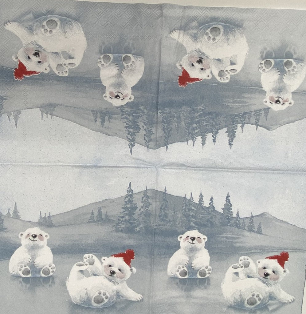 Decoupage Napkins 5" (2pcs)- Dancing on Ice
