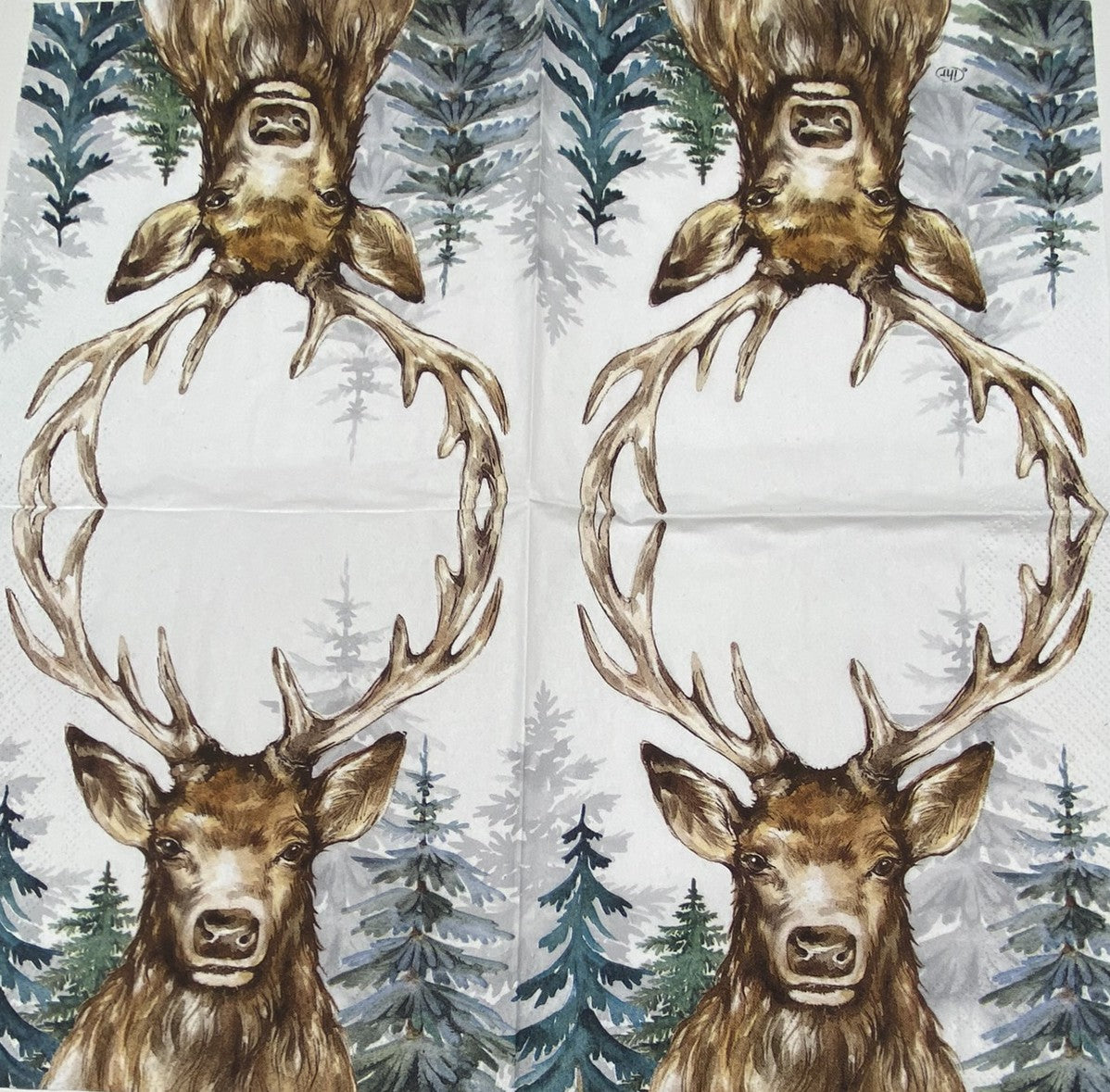 Decoupage Napkins 6.5" (2pcs)- The Woodland King