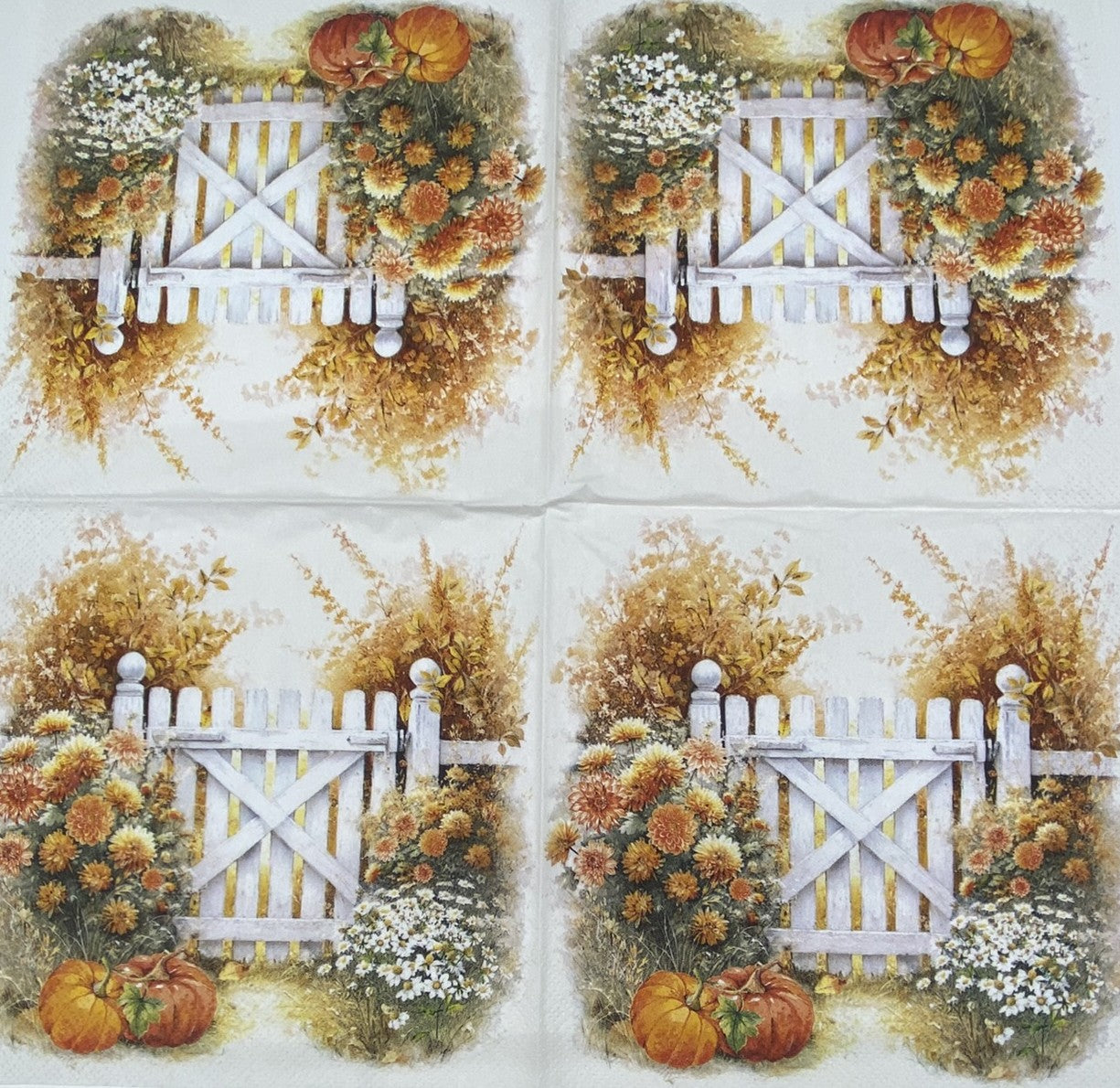 Decoupage Napkins 6.5" (2pcs)- Autumn Garden