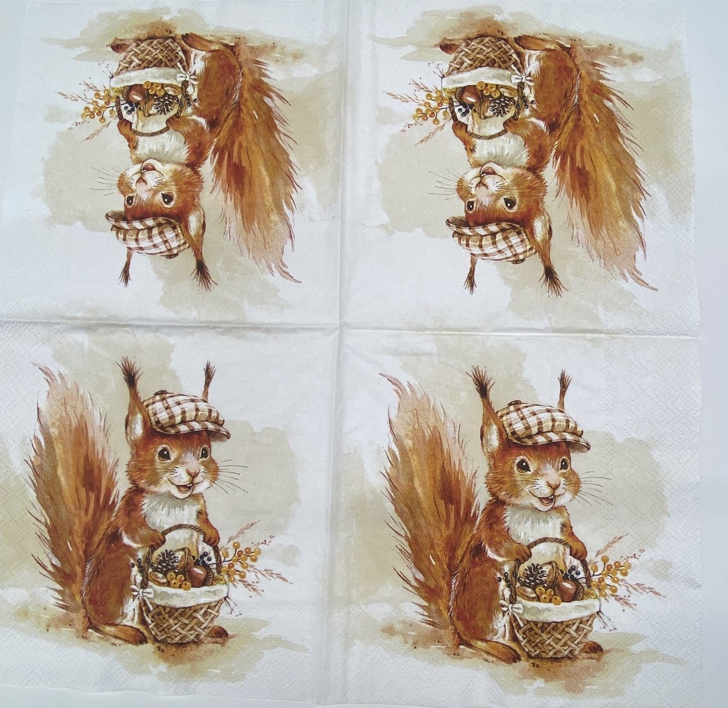 Decoupage Napkins 6.5" (2pcs)- Monty