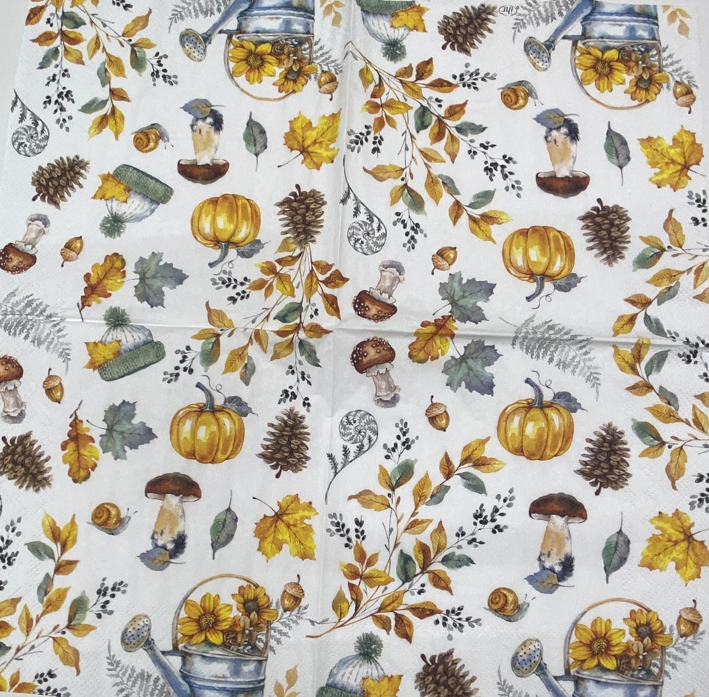 Decoupage Napkins 6.5" (2pcs)- Autumn Elements