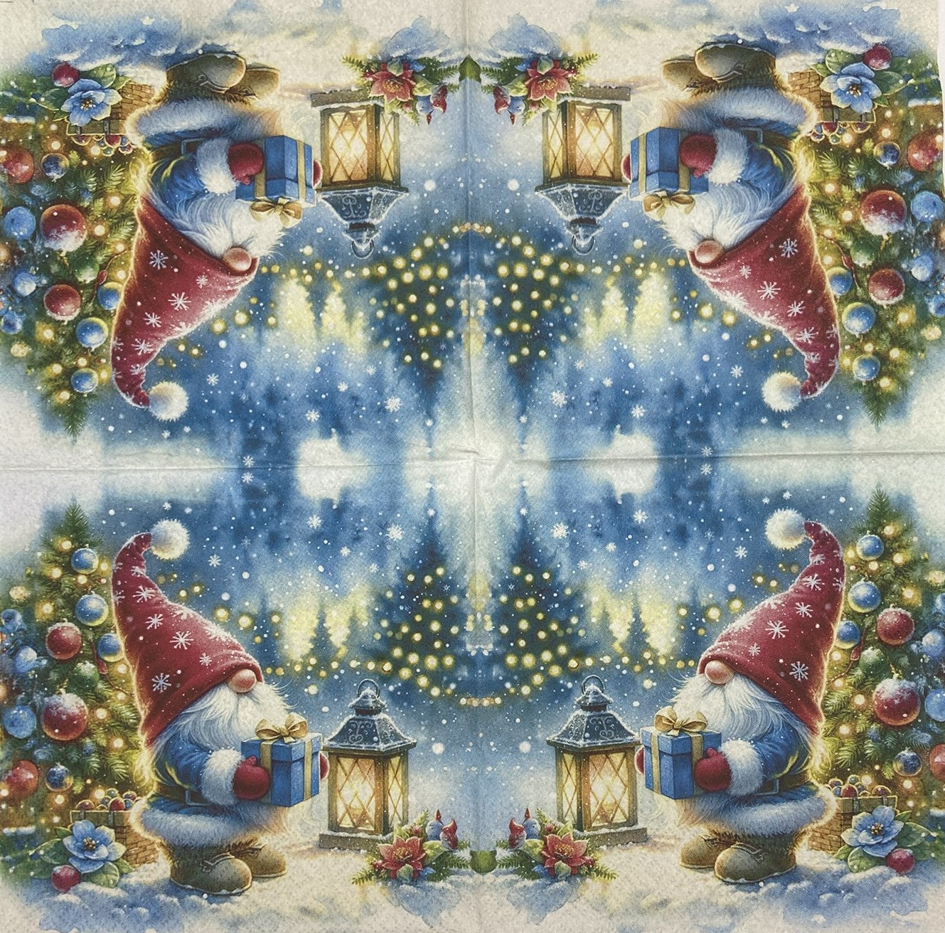 Decoupage Napkins 6.5" (2pcs)- Night Gnome