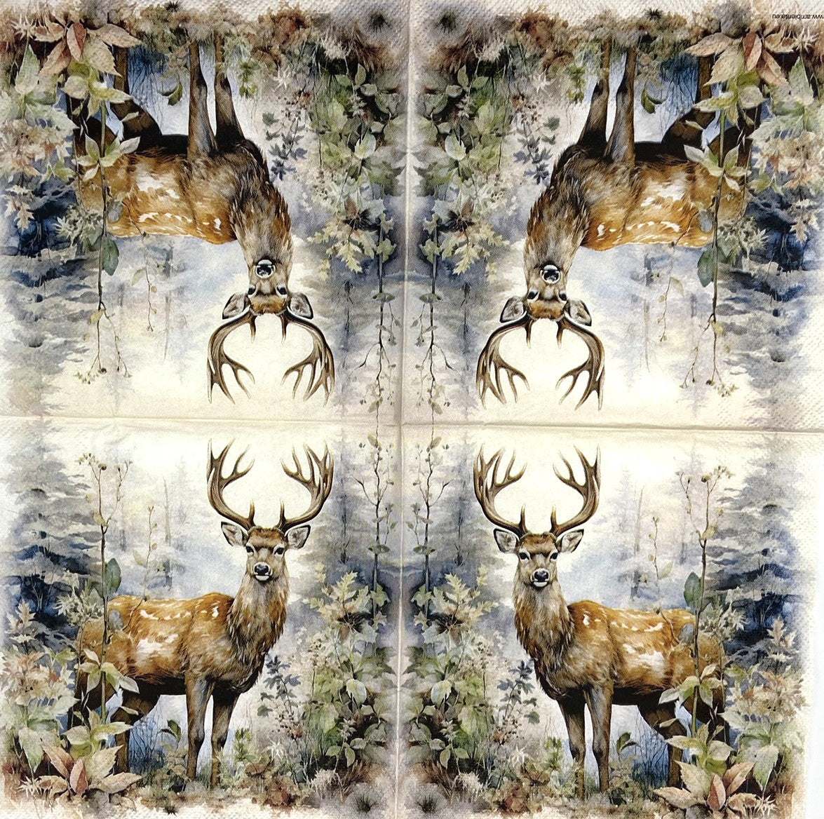Servilletas para decoupage de 6,5" (2 unidades) - Diseño de muñeco de nieve