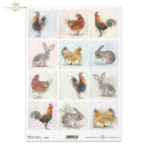 ITD Collection A4 Rice Paper - R1684