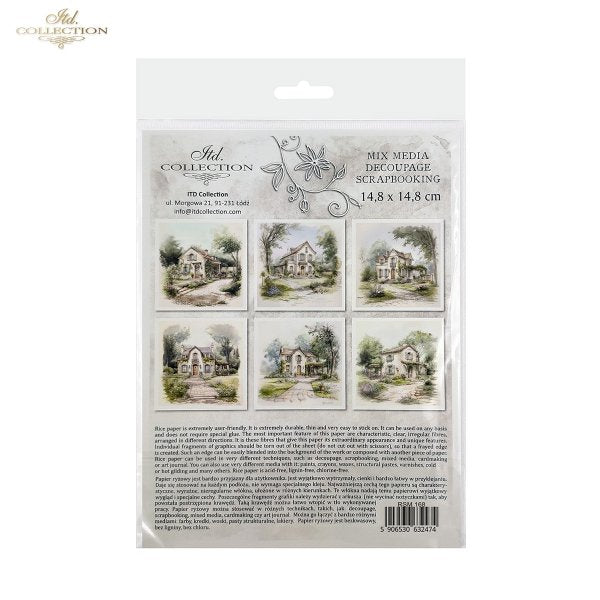 ITD Mini Collection Rice Paper Set - Cottages