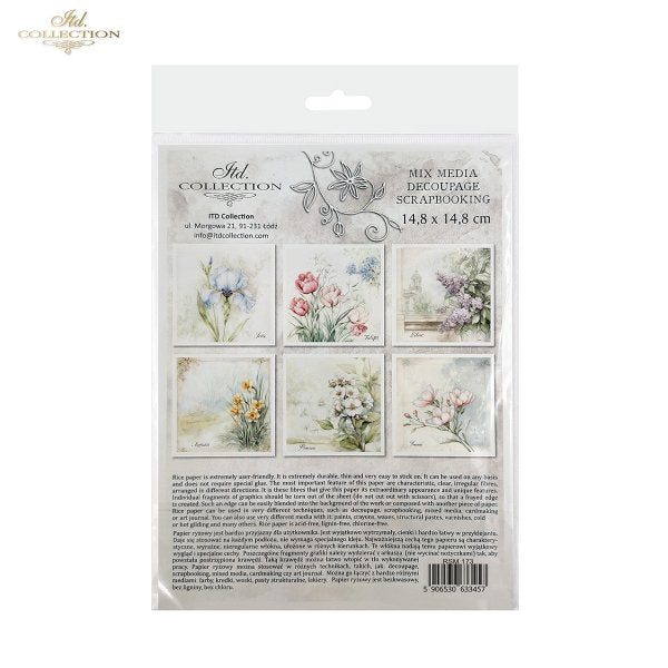 ITD Mini Collection Rice Paper Set - Flowers II