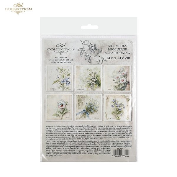 ITD Mini Collection Rice Paper Set - Flowers III