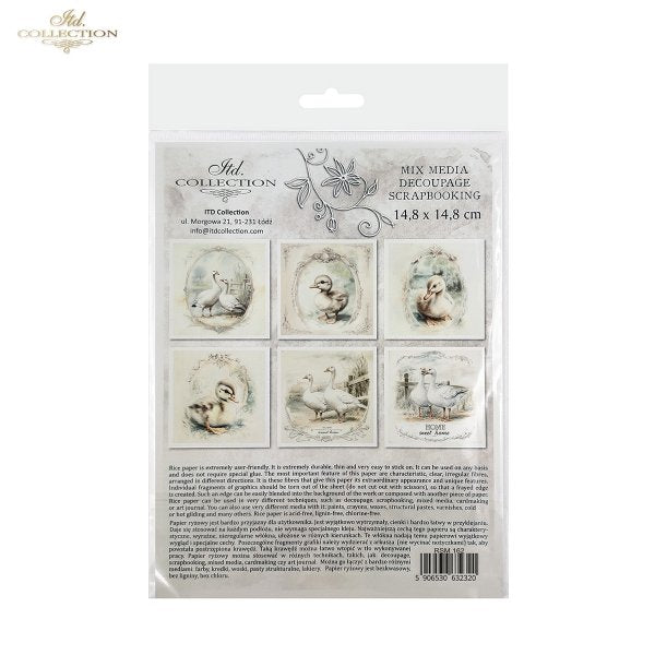 ITD Mini Collection Rice Paper Set - Geese