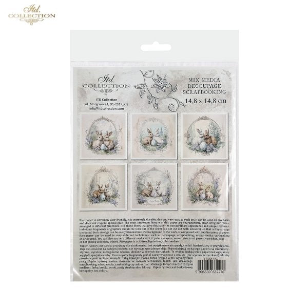 ITD Mini Collection Rice Paper Set - Rabbits