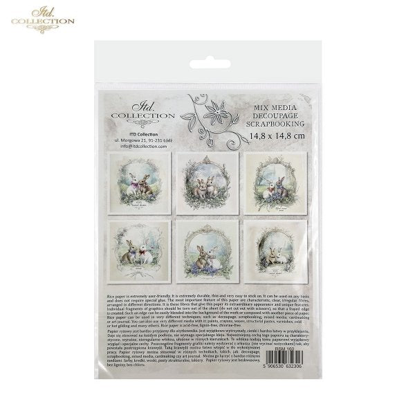 ITD Mini Collection Rice Paper Set - Rabbits II
