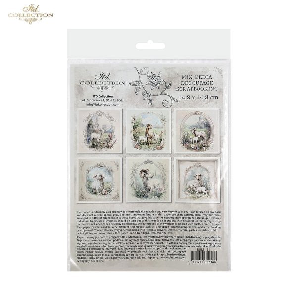 ITD Mini Collection Rice Paper Set - Sheep and Goats