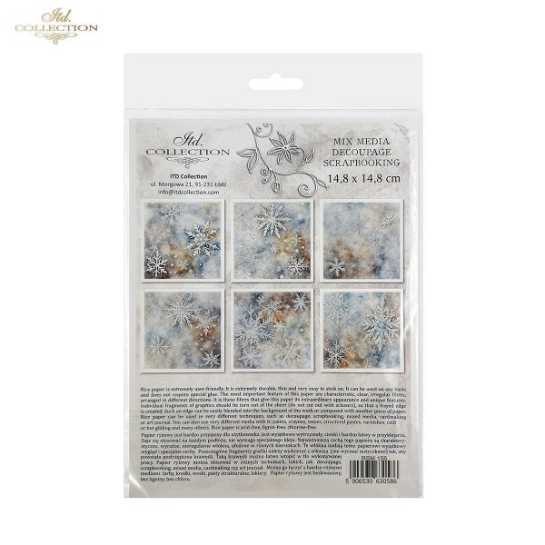 ITD Mini Collection Rice Paper Set - Snowflakes