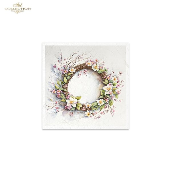 ITD Mini Collection Rice Paper Set - Spring Wreaths V