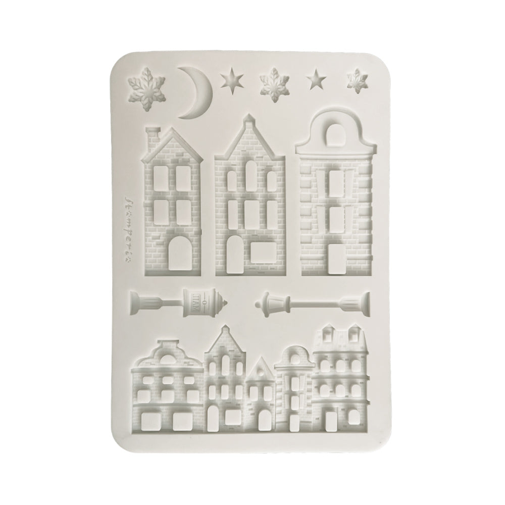 Stamperia Silicon Mould A5 - Christmas Village