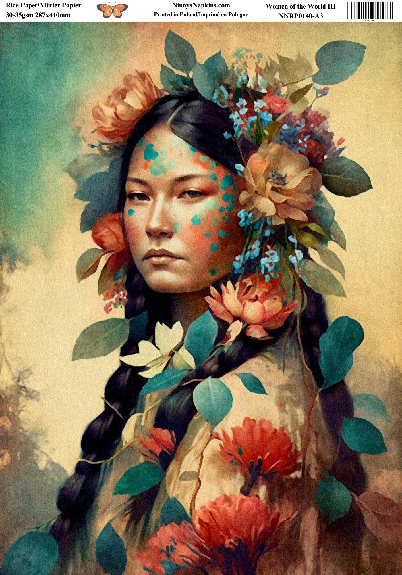 Ninny's Decoupage Rice Paper - Women of the World III