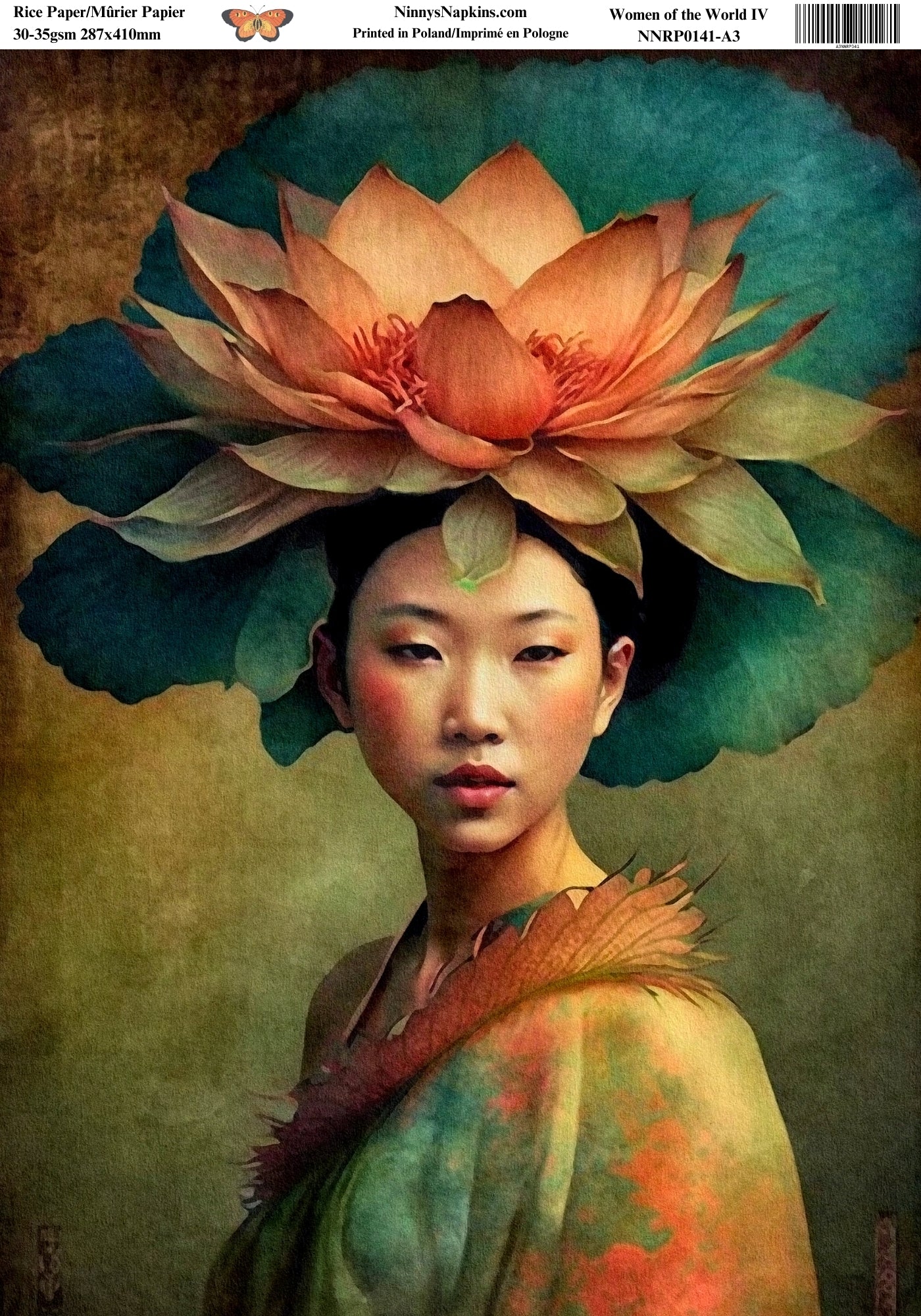 Ninny's Decoupage Rice Paper - Women of the World IV
